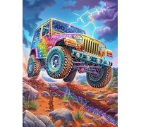 Camión Monstruo en un cañón mágico Rompecabezas 300 Piezas Cartón para Adultos Y Adolescentes Vida Silvestre y Mascotas Colección Rompecabezas Decoración Dormitorio Pieza Decorativa Casa 300 PCS