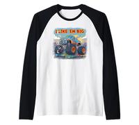 Camión Monstruo I Like 'Em Big 4X4 Camiseta Manga Raglan
