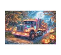 Camión Pesado autopista Rompecabezas 1000 Piezas Cartón Grueso para Coleccionistas Noches De Cita Mejora Concentración Ocio En Casa Regalo Reyes Magos 1000 PCS