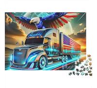 Camión Pesado Puzzle de 1000 Piezas de Papel para Adultos Águila Elevada Escena Relajante Familia Regalo Decoración Hogar 38x26cm/1000pcs