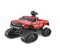 Camión Pickup Amewi FPV Con Ruedas Y Cadenas 4WD 1:16 Rojo / 22391