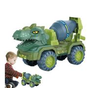 Camión portador de dinosaurios,Vehículo de ingeniería de dinosaurios Camión | Transportista Dino Transporter Toy Car Hauler Playset Juego de