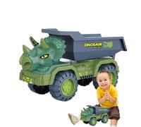 Camión portador de dinosaurios,Vehículo de ingeniería de dinosaurios Camión | Transportista para niños, niños, bebés, niños, preescolares, niños