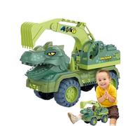 Camión portador de dinosaurios,Vehículo de ingeniería de dinosaurios | Ingeniería para niños, niños, bebés, niños, preescolares, niños, niños, bebé