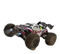 Camión RC 4WD escala 1/16 súper sin impresión, 80 km/h, grado profesional, 2.4 GHz Quad-Drive, diseño resistente al goteo, diferencial de metal, 50 minutos, 16101PRO (50 KM negro 2B)