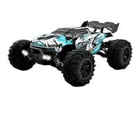 Camión RC 4WD escala 1/16 súper sin impresión, 80 km/h, grado profesional, 2.4 GHz Quad-Drive, diseño resistente al goteo, diferencial de metal, 50 minutos, 16101PRO (80 KM azul 1B)