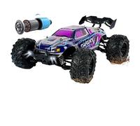 Camión RC 4WD escala 1/16 súper sin impresión, 80 km/h, grado profesional, 2.4 GHz Quad-Drive, diseño resistente al goteo, diferencial de metal, 50 minutos, 16101PRO (50 KM morado 2B)