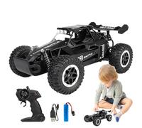 Camión RC Kids - camión monstruo resistente, corredor de velocidad recargable | Modelo de acrobacias fuera de carretera duradera, vehículo a escala de dirección proporcional, diversión al aire libre d