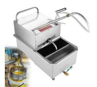 Camión separador de aceite de 550 W, máquina de filtrado móvil para freidoras, carrito de filtrado de aceite para freidoras comerciales de 65 L, filtrado de aceite para freír, filtración de aceite p