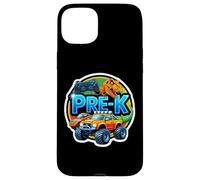 Camión T-rex Controlador de juegos de regreso a la escuela Pre-K para niños Carcasa para iPhone 15 Plus