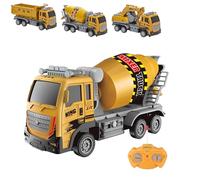 Camión teledirigido juguete con luces obras hormigonera camión volquete grúa excavadora escala 1:16 medios trabajo control remoto vehículo construcción RC niños volquete coche carro,tema aleatorio