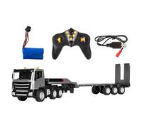 Camión Teledirigido Tipo Tráiler Big Rig - Escala 1:24, Control Remoto 2,4 GHz Antinterferencias, Cabeza Motorizada Multifunción | Juguete de Construcción con Luces y Sonidos para Niños Interior