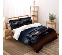 Camión Tormenta Funda Edredon 3 Piezas con Impresión En 3D Off Road con Funda Almohada Super King（260x220cm） Microfibra Ropa De Cama para Adultos Y Niñas