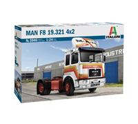 Camión Tractor De Eje Doble MAN F8 4x2 19.321 Modelo De Plástico 1:24 ITALERI