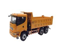Camión Volquete Hualing Heavy Truck Xingkaima H08 A Escala 1:28 Modelo De Aleación Vehículo De Transporte Color Amarillo