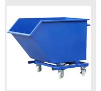 Camión volquete inclinable resistente, remolque de almacén con ruedas para transporte industrial y de construcción, capacidad de carga mejorada y estabilidad