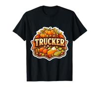 Camionero Acción de Gracias Camionero Conductor Otoño Truckie Camiseta