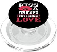 Camionero BESA a un Camionero También Necesita Amor Camionero PopSockets PopGrip para MagSafe