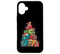 Camionero Camionero Logística Árbol de Navidad Navidad Carcasa para iPhone 16 Plus