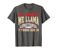 Camionero Mi Camión Me Llama Y Tengo Que IR Camiseta, Hombre, Asfalto, S