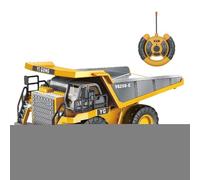 Camiones A Control Remoto | Excavadora con Luz y Sonido - Juego de Camión Volquete de Juguete con Cama Metálica y Batería Recargable - Para Niños Y Niñas De 4 A 12 Años Regalos Navidad Cumpleaños