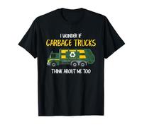 Camiones de Basura Piensa en mí Cita Divertida de Camiones de Reciclaje Camiseta