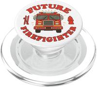 Camiones de Bomberos de Carrera de Rescate de Camiones de Bomberos para niños del Futuro Bombero PopSockets PopGrip para MagSafe
