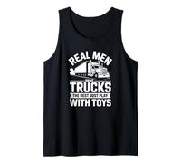 Camiones de conducción de Hombres Reales - Funny Trucker Camiseta sin Mangas