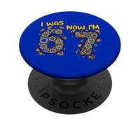 Camiones de cumpleaños de 7 años 6 Ahora Soy 7 67 Divertido para niños PopSockets PopGrip Adhesivo