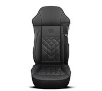 Camiones Fundas Asientos Camión Juegos de Cubreasientos Compatible con para Mercedes Benz Vito/EQV Atego Actros Arocs 2010-2026 1SEAT,Style A Left-Black Napa