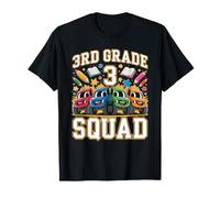 Camiones Monstruos de 3er Grado 3 Squad de Regreso a la Escuela Camiseta