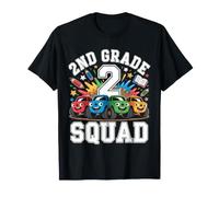 Camiones Monstruos del escuadrón de Segundo Grado de Regreso a la Escuela Camiseta