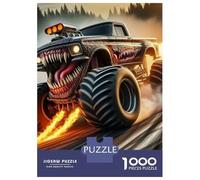 Camiones Puzzle De 1000 Trozos camión Monstruo Papel Grueso Rompecabezas Compatible con Tabla Personas Que Aman Entrenamiento Cerebral 70x50cm/1000pcs