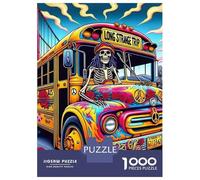 Camiones Set De 1000 Piezas Papel Reciclado Autobús de Arte Colorido Puzzle Familiar Fácil De Almacenar Rompecabezas Atractivo Entretenimiento Fin De Semana 70x50cm/1000pcs