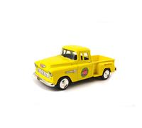 Camioneta Chevy Stepside de 1955 de Motor City Classics (escala 1:43), color amarillo