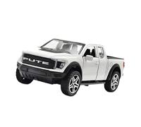 Camioneta de Juguete a Escala 1/36 con Mecanismo de Retroceso, Portátil, de Colección, Modelo de Coche en Miniatura de Aleación Fundida, Ideal, Blanco