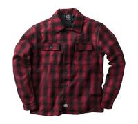 Camisa A Cuadros West Coast Choppers Forrada En Lana Roja/Nera Talla 3XL