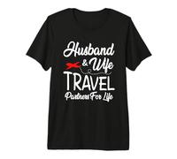 Camisa a Juego para Pareja Marido y Esposa Compañeros de Viaje Vida Camiseta Premium