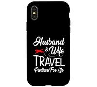Camisa a juego para pareja marido y esposa Compañeros de viaje Vida Carcasa para iPhone X/XS