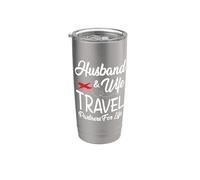 Camisa a juego para pareja marido y esposa Compañeros de viaje Vida Vaso térmico de acero inoxidable de doble pared