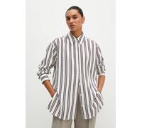 Camisa a rayas, corte regular Offwhite 42