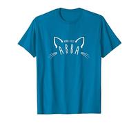 Camisa Abba Purr-FECT, Regalo Divertido y Lindo para Amantes de los Gatos Camiseta, Hombre, Zafiro, 3XL
