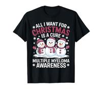 Camisa All I Want For Christmas Is A Cure - Mieloma múltiple Camiseta gráfica económica