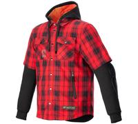 Camisa Alpinestars Mo.St.Eq Tartan - Rojo Llama/Negro 43004243136