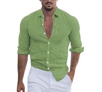 Camisa amarilla, camisa vaquera, polo para hombre, cárdigan de punto con botones, camisa hippie blanco, rockabilly hombre, camisas, camisas, camisetas Henley, chaqueta de verano, camisa frackhemd