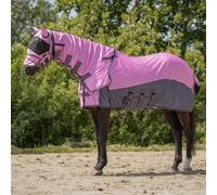Camisa anti-moscas para caballo con cuello y orejeras QHP 175 cm