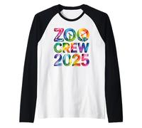 Camisa arcoíris Crew Zoo 2025 con estampado de viajes familiares, grupos y animales Camiseta Manga Raglan