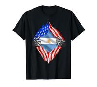 Camisa Argentina Bandera Argentina Argentina Argentina Camiseta gráfica económica, Hombre, Negro, S