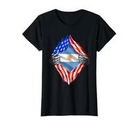 Camisa Argentina Bandera Argentina Argentina Argentina Camiseta gráfica económica, Mujer, Negro, S