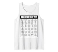 Camisa Arquitectura 101 para Arquitecto Estudiante de Arquitectura Camiseta sin Mangas